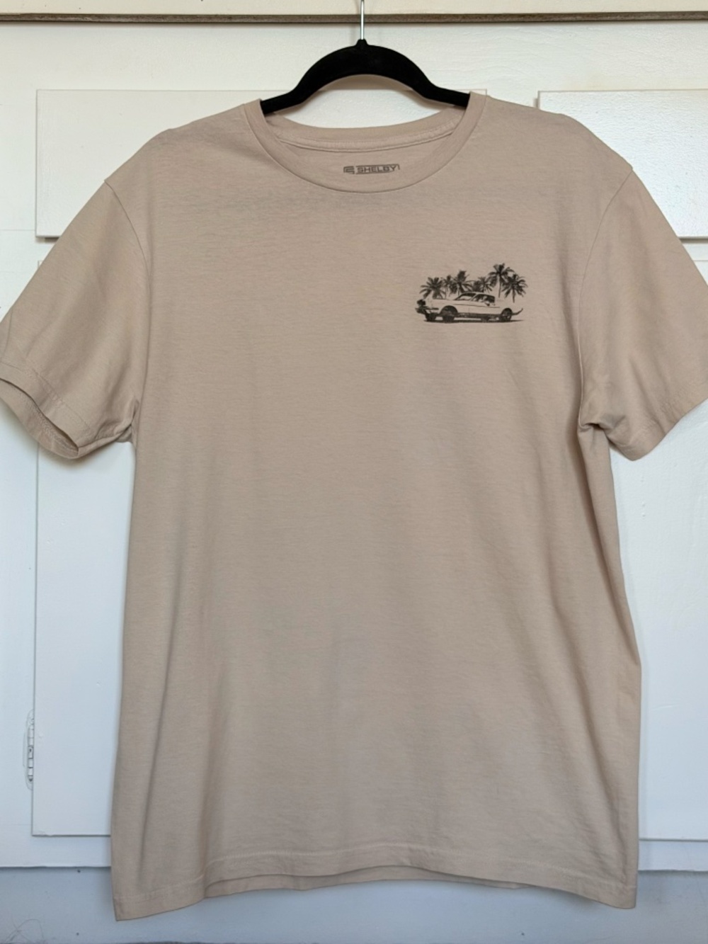 Beige American Muscle Graphic T-Shirt